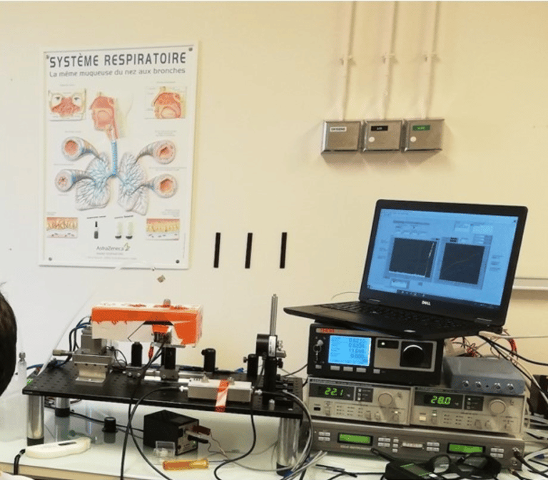 QEPAS CO sensor for breath analysis in Montpellier CHU